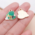 Groene St. Patrick's Day hoed hanger met regenboog voor DIY sieraden maken - Regenboog Hoed (25110)