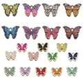Lot de breloques papillons colorés en émail pour la création de bijoux faits main - Série de Papillons en Émail Mixte (SN797)