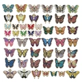 Assortiment de pendentifs papillons colorés en alliage pour la création de bijoux DIY - Papillon Émail Mixte 52 Pcs (M771)