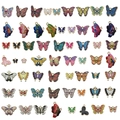 Pendentifs papillons colorés en émail aux motifs variés pour la création de bijoux - Série de Papillons en Émail Mixte (SN805)