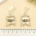 Transparent resin goldfish water bag earring pendant with colorful fish inside - Blue Simulation Transparent Bag Tri-color Fish (21517)