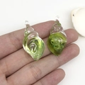 Pendentif conque vert lumineux en résine pour chaînes de téléphone et sacs - Coquillage Vert (18959)