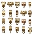 Vintage KC gold and rose gold bail beads for DIY jewelry bracelets and necklaces - Mixed Styles (SN854)