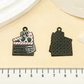 Pink skeleton hand clapperboard alloy pendant for DIY Halloween jewelry crafts - Movie Clapperboard Skull (21759) / 1 Piece (28x22mm)