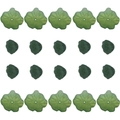 Pack de 20 colgantes de loto y hoja de acrílico para creación de joyas artesanales - Colección de Hojas de Loto de Vidrio (SN1113)