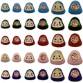 Ciondoli Daruma colorati in 5 colori e 3 dimensioni per gioielli fai-da-te - Set di Perle a Foro Grande Perforate Stereo (SN1136)