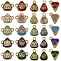 Enamel Dragon Boat Festival charms with Zongzi and lucky patterns for DIY jewelry - Mixed Dragon Boat Festival Series (SN1143)