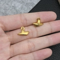 Golden heart-shaped zinc alloy magnetic clasps for DIY bracelet jewelry making - Gold Star Shape (19853)
