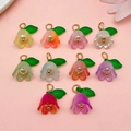 Colorful 10-piece acrylic lily of the valley pendants for DIY keychain and phone accessories - Lily Of The Valley Mixed Style (SN1132)