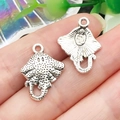 Silver stingray marine pendant showing both sides of double-sided animal charm - Manta Ray Style (22295)