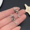 Pendentifs hippocampe en argent antique pour bijoux DIY et accessoires porte-clés - Hippocampe Marin (22903)