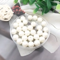 Round white ABS imitation pearl beads with holes for DIY jewelry making in a plastic box - Round Bead with Hole (9103) / 1 Piece/Pack (10mm) / High Gloss Creamy White