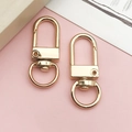 Lot de fermoirs mousquetons cœur en métal doré pour bijoux DIY et porte-clés - Fermoir Ovale KC Gold (12777)