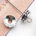 Perles d'espacement argentées antiques et connecteur de pendentif pour bijoux DIY - Perle méandre argent antique (10143)