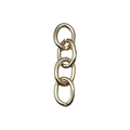 Golden DIY metal keychain accessory featuring a four-link oval chain design - KC Gold Chain (22189-Iron)