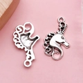 Pendentif licorne en argent antique pour création de bijoux DIY et colliers - Licorne (5663)