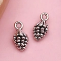 Antique silver grape shaped alloy pendant with hanging ring for DIY jewelry making - Antique Silver Small Pine Cone (4014)