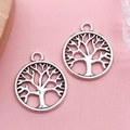 Antique silver Tree of Life alloy pendants for DIY jewelry making and earring design - Antique Silver Tree of Life (4088)