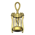 Detail of vintage bronze wine opener charm with intricate lever and spiral patterns - Lever Opener Charm (20764) / 1 Piece (11x27mm) / Antique Gold