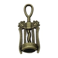 Détail du pendentif tire-bouchon en bronze antique pour création de bijoux et colliers - Style Tire-bouchon à Aile (20784)