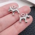Pendentif en alliage de chien Scottish Terrier argenté pour bijoux et colliers DIY - Style Chien Contour (9809)