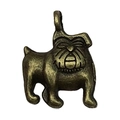 Pendentif bouledogue en bronze antique pour bijoux DIY, bracelets et colliers - Style Bouledogue Bronze Antique (20577)