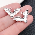DIY antieke zilveren vleermuis bedeltjes voor sieraden, vintage metalen hangers - Kleine Vleermuis Stijl (6592)