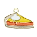 Cute three-layered cake alloy charm with colorful enamel inlay for DIY jewelry making - Cake (19196)