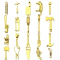 Set de 20 breloques outils en métal doré avec marteau et clé pour bijoux DIY - Nouveaux Outils Or Antique 20 Styles (SN900)