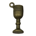 Pendentif calice en bronze antique avec finition vintage pour création de bijoux DIY - Style Gobelet (20777)