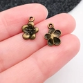 Antique bronze plum blossom alloy flower pendant charm for DIY jewelry and necklaces - Plum Blossom (20494)