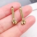 Paar antike Bronze-Schraubenschlüssel-Anhänger mit Nummer 8 für DIY-Schmuck und Schlüssel - Schlüssel-Stil (17384)