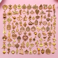 Colgantes de aleación vintage dorada con temas de música y naturaleza para joyería artesanal - Oro Antiguo Mixto (SN1020)