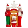DIY Weihnachts-Harzanhänger mit einer dreiköpfigen Familie für den Weihnachtsbaum - 3 Personen Familie (3 Personen Stil)