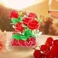 Red artificial rose bouquet with 3D LOVE base for romantic Valentine home decor - LOVE Letter Base (Without Roses)