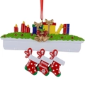 Ornamento natalizio fai-da-te in resina con tre calze e candele per decorazione - Stile Calze Natale B