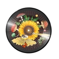 Kreatives Vinyl-Dekor mit Sonnenblume und surrealistischer Kunst für Weihnachten - Stil 3 Sonnenblume Psychedelisches Auge Illustration (A591-3)