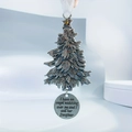 Ornamento natalizio in lega con stella e incisione commemorativa per figlia - Albero di Natale Con Targhetta Figlia
