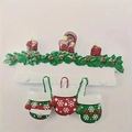 DIY Resin Christmas ornament featuring 3 glittery candles and 3 snowflake mittens - Snowflake Mitten Family Style (5598143997275)
