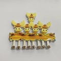 Ornamento natalizio in resina con famiglia di cinque renne personalizzabile da appendere - Stile Famiglia 5 Renne