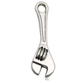 Silver alloy adjustable wrench shaped pendant accessory for DIY jewelry making - Open-End Wrench