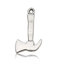 Vintage silver alloy fire axe pendant with a matte finish for DIY jewelry crafting - Fire Axe