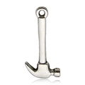 Silver alloy claw hammer pendant for DIY jewelry and keychain accessories - Claw Hammer