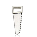 Silver-toned alloy saw charm for DIY jewelry making with realistic serrated blade detail - Hand Saw