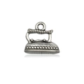 Ciondolo vintage in lega d'argento a forma di ferro da stiro per accessori gioielli - Stile Ferro da Stiro (8116)