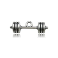 Mini ciondolo a manubrio in lega d'argento retrò per portachiavi sportivo elegante - Manubrio Doppio (9014-7x24mm-3g)