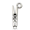 Ciondolo retrò in lega d'argento tibetano a forma di molletta per gioielli fai da te - Stile Clip Attrezzi (11319)