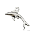Delfin Anhänger aus antikem Silber für DIY Schmuckherstellung Halsketten und Ohrringe - Hai (10374)