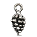 Pendentif pomme de pin en argent vieilli avec bélière pour bijoux personnalisés - Argent Antique