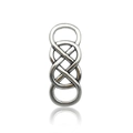 Vintage silver alloy infinity knot connector for DIY necklaces and bracelets - Double 8 Shape (6954)